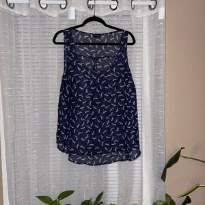 Torrid Navy Blue Sheer Firefly Blouse